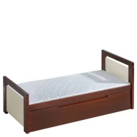 Łóżka dla dzieci i młodzieży - Łóżko Podwójne z Pojemnikiem Eryk Dolmar Sosna Barwiona na Olchę, Niebieski - miniaturka - grafika 1