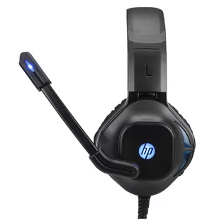 HP DHE-8002 czarna, 2.0, podświetlona, do gry typ 3.5 mm jack + USB - Słuchawki - miniaturka - grafika 1
