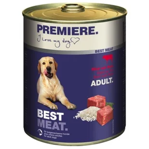 PREMIERE Best Meat Adult Wołowina i ryż 6x800 g - Mokra karma dla psów - miniaturka - grafika 1