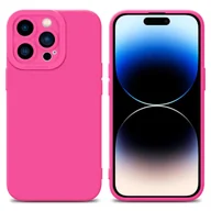Etui i futerały do telefonów - Pokrowiec Etui Do Apple iPhone 14 PRO w FLUID HOTPINK TPU Silikonowe Obudowa Ochronny Case Cover Cadorabo - miniaturka - grafika 1