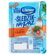 Konserwy i dania rybne - Śledzik na raz pikantny z chili Lisner 100g - miniaturka - grafika 1