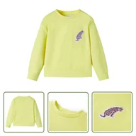 Bluzy dla dziewczynek - Bluza dziecięca - żółta - 116 - Bluza Dziecięca - miniaturka - grafika 1