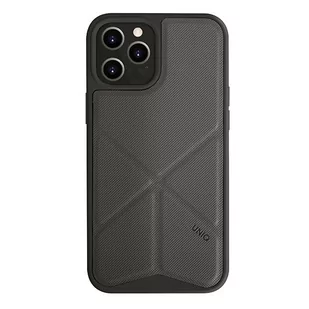 Uniq UNIQ etui Transforma iPhone 12 Pro Max 6,5" szary/charcoal grey - Etui i futerały do telefonów - miniaturka - grafika 1