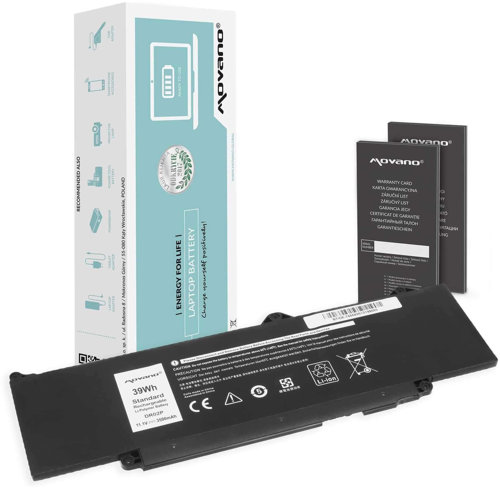 Bateria Movano Bateria Movano do Dell Latitude 14 5455, 7455