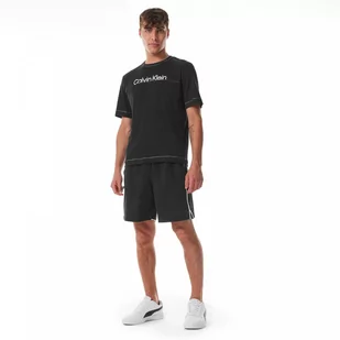 Męskie spodenki treningowe Calvin Klein Men CK Icon 00GMF3S820 - czarna - Spodnie sportowe męskie - miniaturka - grafika 1