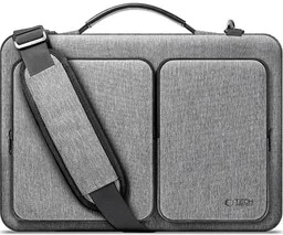 Tech-Protect Torba na laptopa 15-16" na ramię, Defender Bag, szara - Torby na laptopy - miniaturka - grafika 1