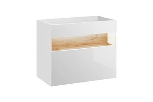 Comad Bahama White szafka 80 cm podumywalkowa wisząca Biel Alpejska/Dąb Wotan BAHAMAWHITE821FSC - Szafki łazienkowe - miniaturka - grafika 2