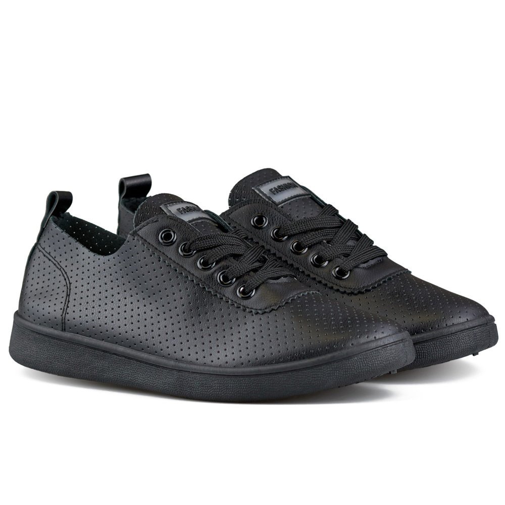Czarne ażurowe trampki damskie ażurowe tenisówki 38