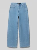 Spodnie i spodenki dla chłopców - Jeansy o kroju straight fit z naszywką z logo model 'Gately' - miniaturka - grafika 1