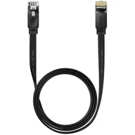 Kable komputerowe i do monitorów - Baseus Speed Six kabel sieciowy płaski RJ45 1000Mbps 1.5m czarny (WKJS000001) - miniaturka - grafika 1