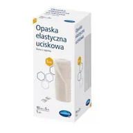 Apteczki i materiały opatrunkowe - Hartmann Paul Polska Opaska elastyczna uciskowa tkana z zapinką 10 cm x 5 m 1 sztuka 9097878 - miniaturka - grafika 1
