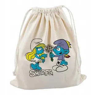 Plecak WOREK Prezent dla DZIECI SMERFY Dużo Wzorów - Plecaki worki - miniaturka - grafika 1