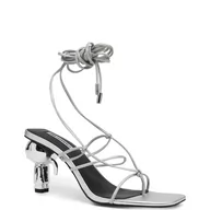 Sandały damskie - Karl Lagerfeld Sandały na słupku IKON Long Lace - miniaturka - grafika 1