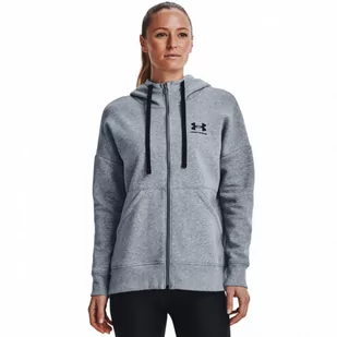Damska bluza dresowa rozpinana z kapturem UNDER ARMOUR Rival Fleece Logo Hoodie - Bluzy sportowe damskie - miniaturka - grafika 1