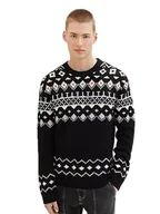 Swetry męskie - TOM TAILOR Denim sweter męski, 2999 - Black, XXL - miniaturka - grafika 1