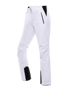 Spodnie narciarskie - Alpine Pro Softshellowe spodnie narciarskie "Hadema" w kolorze białym - grafika 1