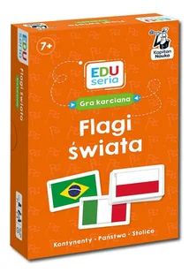 EDUseria. Flagi świata. Gra karciana. Kapitan Nauka Edgard - gra - Gry karciane - miniaturka - grafika 1