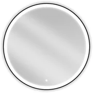 Lustra - Mexen Esso lustro łazienkowe podświetlane, okragłe 90 cm, LED 6000K, antypara, rama czarna - 9825-090-090-611-70 - miniaturka - grafika 1
