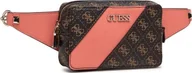 Nerki - Guess, Camy, Textile Fanny Pack, 4G Logo, Coral/Brown, For Women For Women - miniaturka - grafika 1