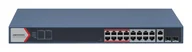 Switche - Hikvision DS-3E1318P-EI(B) łącza sieciowe Zarządzany Fast Ethernet (10/100) Obsługa PoE Niebieski DS-3E1318P-EI(B) - miniaturka - grafika 1