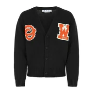 Swetry męskie - Cardigans Off White - miniaturka - grafika 1