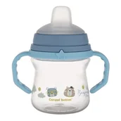 Kubki dla dzieci - Kubek niekapek z silikonowym ustnikiem Bonjour Paris 150ml Blue - miniaturka - grafika 1