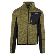Bluzy sportowe męskie - Męska bluza Regatta Baslinn Rozmiar: XL / Kolor: czarny/zielony - miniaturka - grafika 1