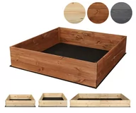 Donice - Skrzynia na warzywa ZP06 27x83x80 cm Brązowa / Wamar-Sosenka - miniaturka - grafika 1