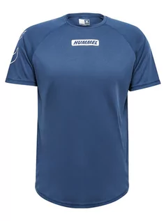 Koszulki męskie - Hummel T-shirt w kolorze niebieskim - grafika 1