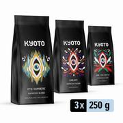 Kawa - KYOTO Zestaw degustacyjny KYOTO ESPRESSO II 3x250g 9315-uniw - miniaturka - grafika 1