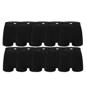 Majtki męskie - Lee Cooper czarne trunki męskie 10 sztuk, bokserki, Rozmiar L - miniaturka - grafika 1