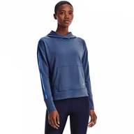 Bluzy sportowe damskie - Damska bluza treningowa UNDER ARMOUR UA Rival Terry Taped Hoodie - miniaturka - grafika 1