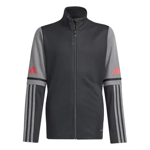 adidas Uniseks - dzieci SQUADRA25 TRAINING JACKET KIDS, black/team grey four/pure ruby, 5-6 Years - Kurtki i płaszcze dla dziewczynek - miniaturka - grafika 1