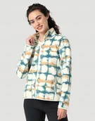 Swetry damskie - WRANGLER FULL ZIP FLEECE JACK SUGAR SHIBORI WA6GHC19Y S - Wrangler - miniaturka - grafika 1
