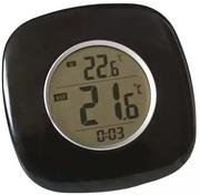 Termometry domowe - Terdens Termometr elektroniczny Drop z zegarem 3687 - miniaturka - grafika 1