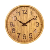 Zegary - Zegar ścienny Home & Styling Collection duże cyfry 30.5 cm Beżowy (5902973432688) - miniaturka - grafika 1