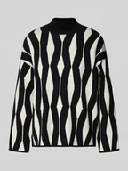 Swetry damskie - Sweter z dzianiny ze stójką model ‘Otari’ - miniaturka - grafika 1