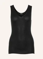 Koszulki i topy damskie - Hanro Top Cotton Seamless schwarz - miniaturka - grafika 1