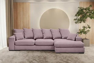Sofa w kształcie L GABON narożnik z funkcją spania Riviera fioletowy prawy - Narożniki Sofa w kształcie L GABON narożnik z funkcją spania Riviera fioletowy prawy - Narożniki - miniaturka - grafika 1