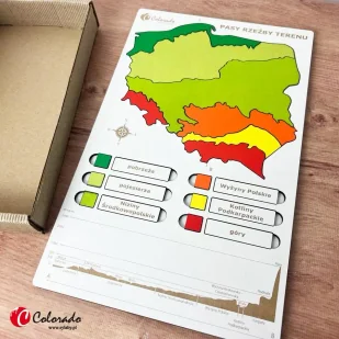 Pasy rzeźby terenu w Polsce - Colorado - Pomoce naukowe - miniaturka - grafika 1