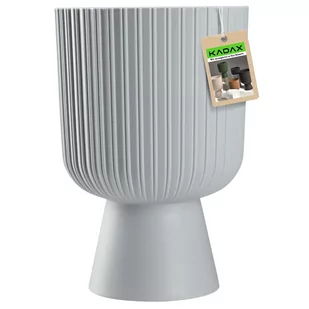 Doniczka na nóżce Golem 18 cm, platyna - Donice Doniczka na nóżce Golem 18 cm, platyna - Donice - miniaturka - grafika 1