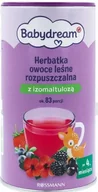 Soki i herbatki dla dzieci - BABYDREAM Herbatka rozpuszczalna Owoce Leśne z izomaltulozą po 4. m ż 190 g - miniaturka - grafika 1