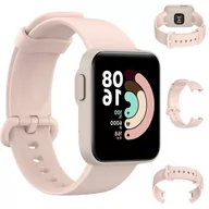 Akcesoria do pulsometrów i zegarków sportowych - Pasek sportowy do Xiaomi Mi Watch Lite RÓŻOWY - miniaturka - grafika 1