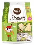Bombonierki i czekoladki - Cukierki Czekoladowe Michałki Pistacjowe oraz Białe Mix Praliny Wawel 300g - miniaturka - grafika 1