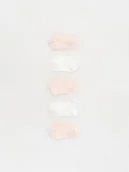 Buciki dla niemowląt - Reserved - Skarpetki z kokardką 5 pack - złamana biel - miniaturka - grafika 1