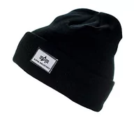 Czapki damskie - Alpha Unisex X-Fit Beanie czapka z daszkiem, czarna, rozmiar uniwersalny - miniaturka - grafika 1