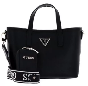 GUESS Latona Tote, Mini Torba na ramię dla kobiet, jeden rozmiar, Czarny, 70AA - Torebki damskie - miniaturka - grafika 1