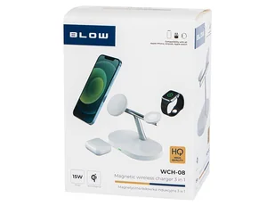 Ładowarka sieciowa indukcyjna 15W WCH-08 do Iphone Apple Watch - Ładowarki do telefonów - miniaturka - grafika 4