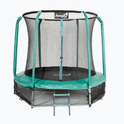 Trampoliny - Jumpi Trampolina ogrodowa Jumpi Maxy Comfort 244 cm zielona TRMAXY8FT - miniaturka - grafika 1