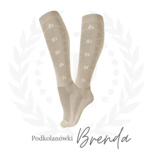 Skarpetki Brenda beige JD Attack - Skarpetki jeździeckie - miniaturka - grafika 1